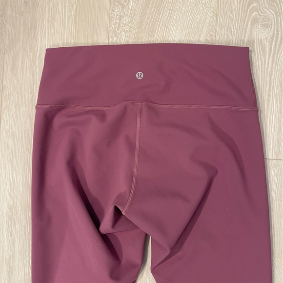 Lululemon Wunder Train High-Rise Tight 25” Plum Pink Purple size 12 - Picture 14 of 16